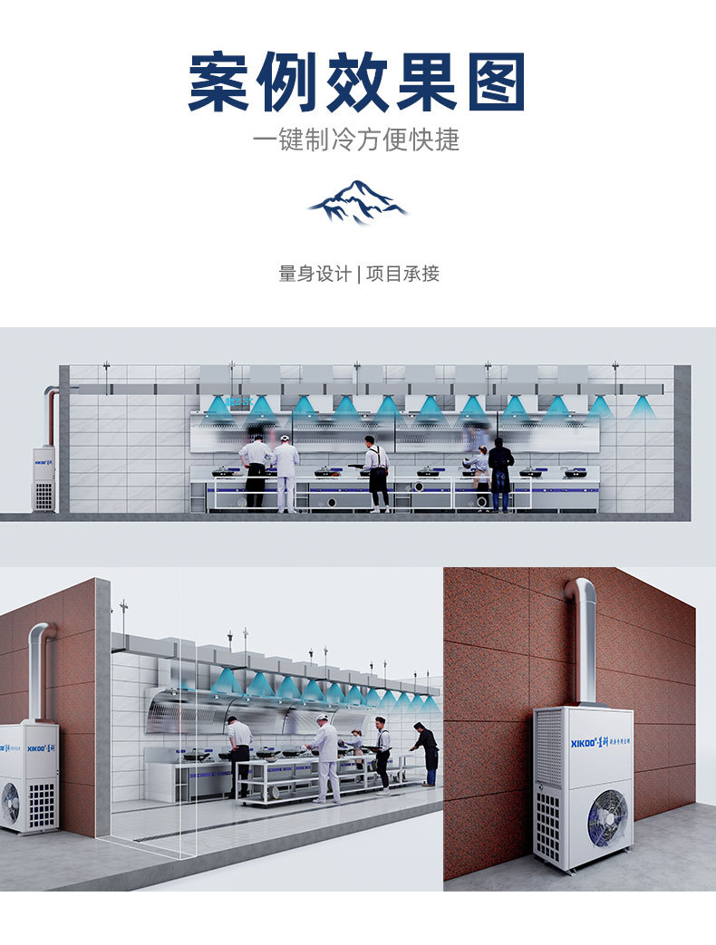 星科廚房空調(diào)應(yīng)用降溫案例效果圖 星科廚房空調(diào)應(yīng)用降溫案例效果圖