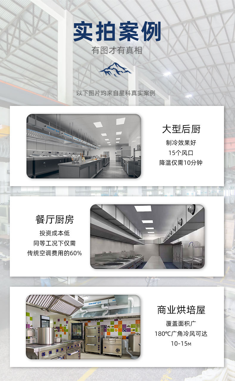 星科廚房空調(diào)應(yīng)用降溫案例 星科廚房空調(diào)應(yīng)用降溫案例
