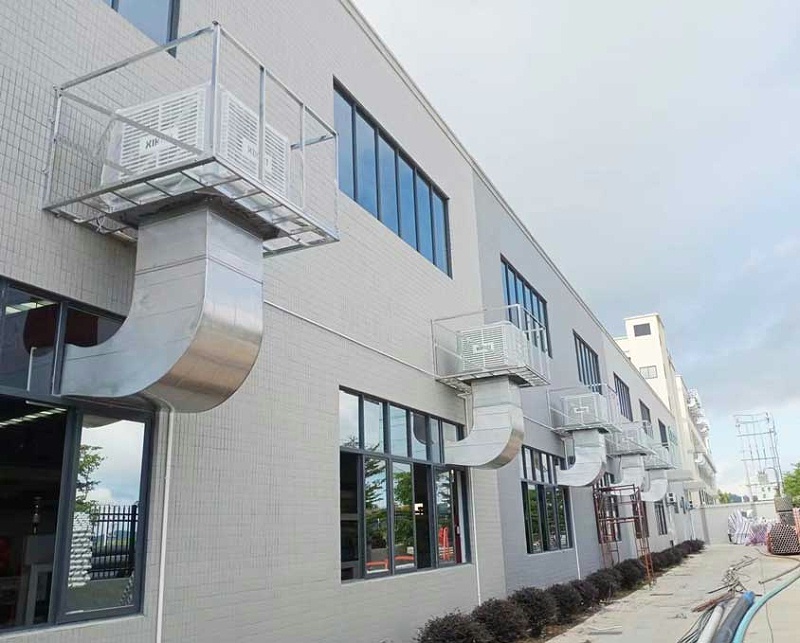 工業車間通風換氣降溫，應用工廠冷風機