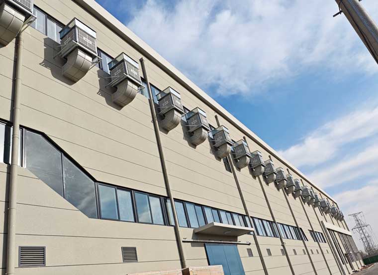 工業(yè)工廠車間通風(fēng)降溫，應(yīng)用星科環(huán)?？照{(diào)