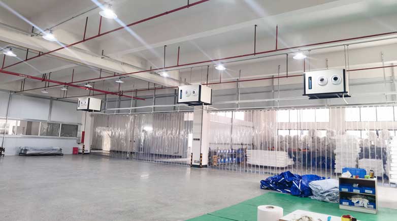 1000平米廠房空調，適用蒸發冷省電空調-臥式射流機組